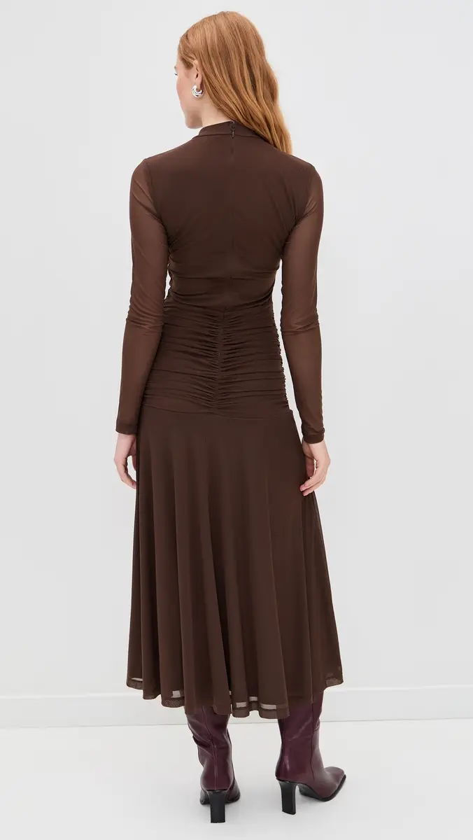 Wayf Selene Ruched Long Sleeve Dress | Thumbnail 3 Wayf Selene Ruched Long Sleeve Dress | Thumbnail 3