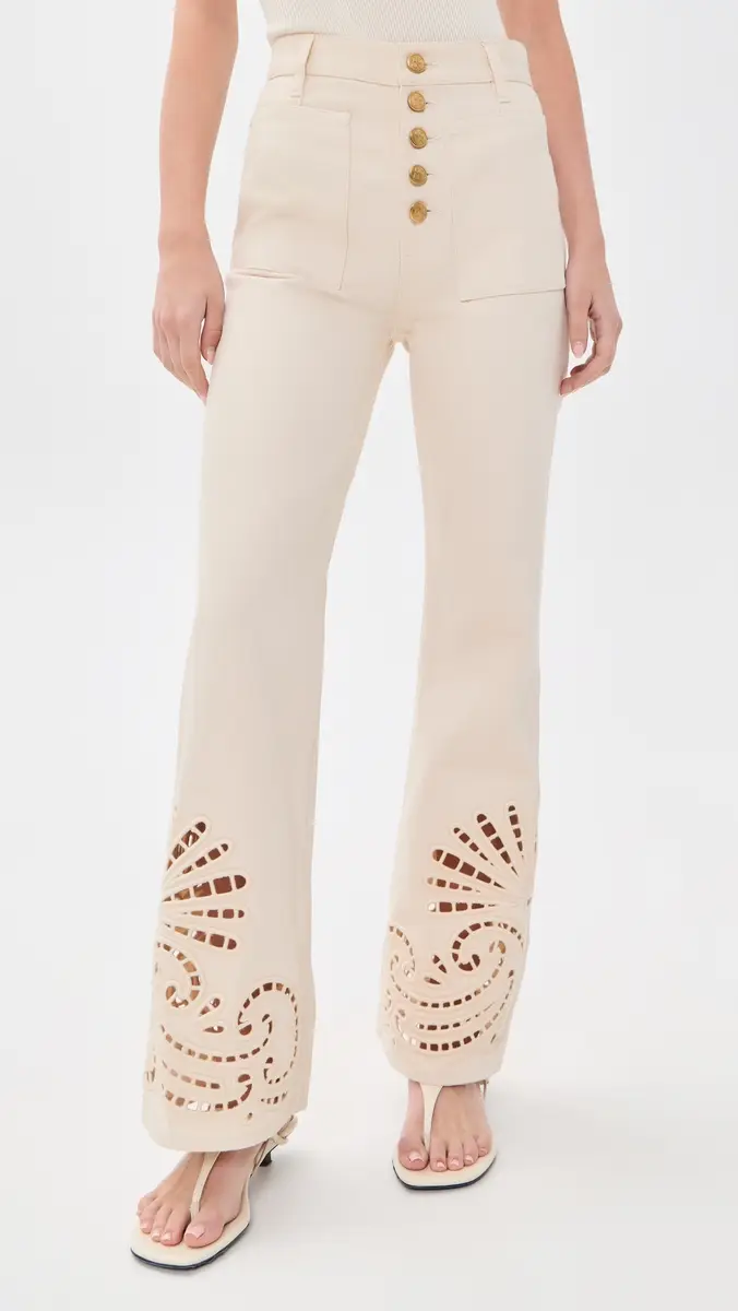 Ulla Johnson The Lou Eyelet Jeans | Thumbnail 2 Ulla Johnson The Lou Eyelet Jeans | Thumbnail 2