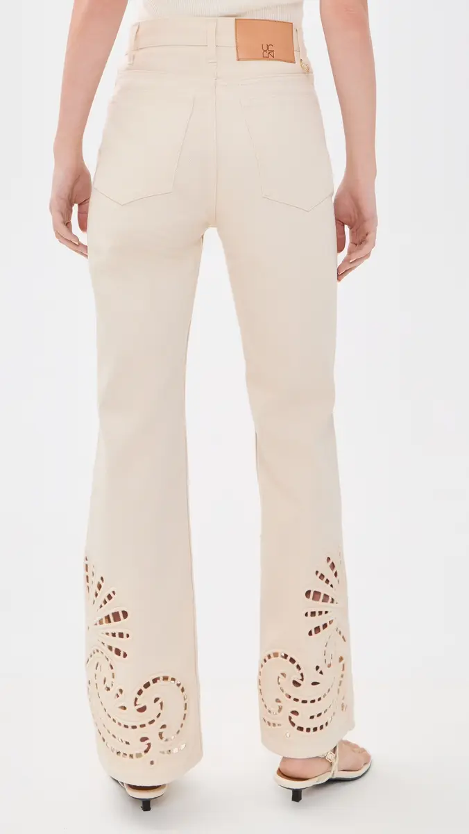 Ulla Johnson The Lou Eyelet Jeans | Thumbnail 3 Ulla Johnson The Lou Eyelet Jeans | Thumbnail 3