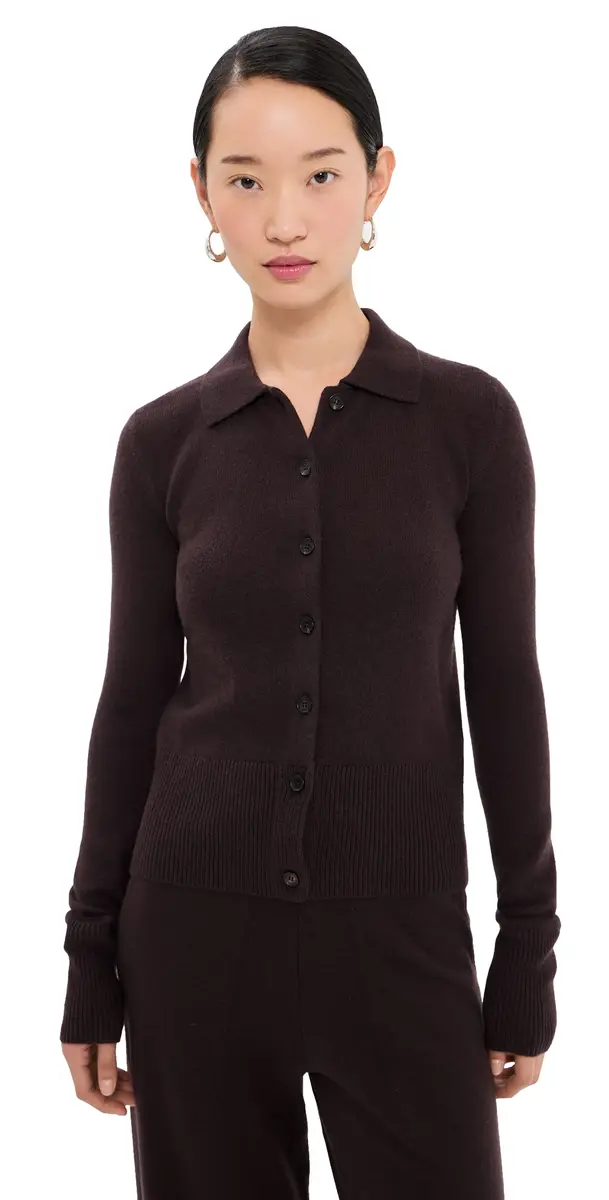 Le Kasha Fraga Cashmere Cardigan Prune | Image 1 Le Kasha Fraga Cashmere Cardigan Prune | Image 1