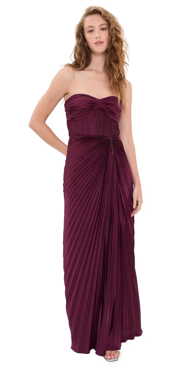 AMUR Joyceann Sweetheart Gown Pinot Noir | Image 1 AMUR Joyceann Sweetheart Gown Pinot Noir | Image 1