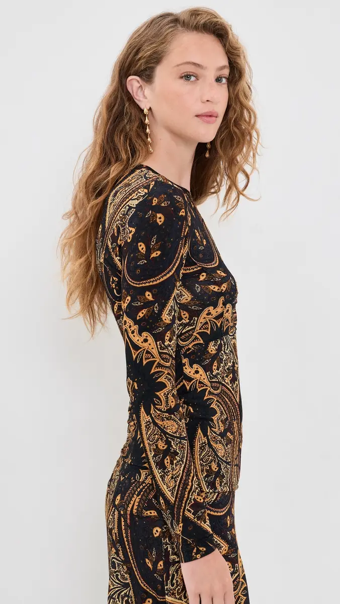 Ulla Johnson Neri Long Sleeve Jersey Top | Thumbnail 4 Ulla Johnson Neri Long Sleeve Jersey Top | Thumbnail 4