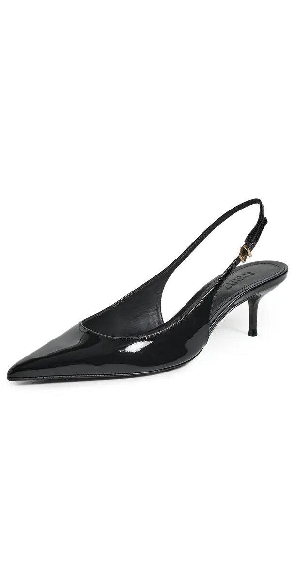 Schutz Paola Mid Slingback Kitten Heels Black | Image 1 Schutz Paola Mid Slingback Kitten Heels Black | Image 1