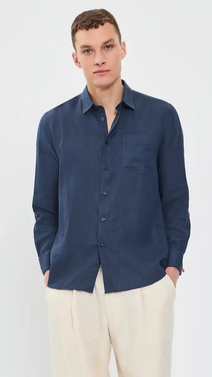 Vilebrequin Caroubis Linen Shirt | Thumbnail 3