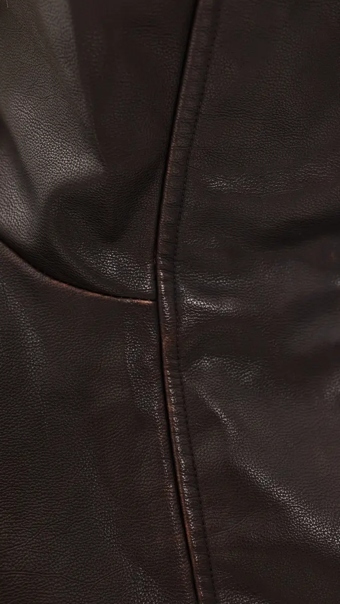 LIONESS Shoreline Funnel Faux Leather Jacket | Thumbnail 6 LIONESS Shoreline Funnel Faux Leather Jacket | Thumbnail 6