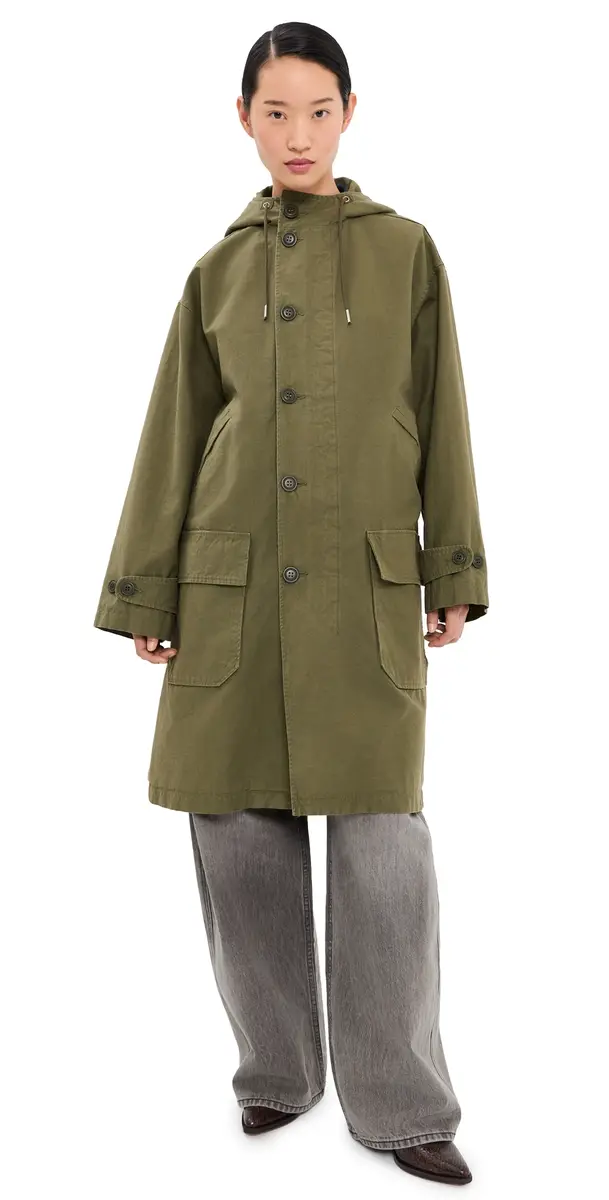 Nili Lotan Delmar Parka Dark Laurel | Image 1 Nili Lotan Delmar Parka Dark Laurel | Image 1
