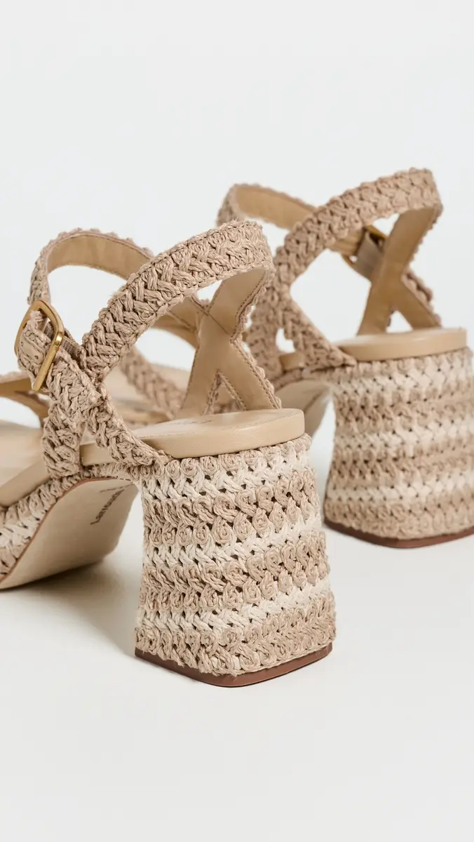 Larroudé Jolene Low Crochet Sandals | Thumbnail 4 Larroudé Jolene Low Crochet Sandals | Thumbnail 4
