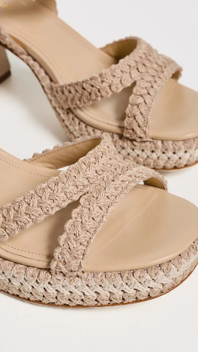 Larroudé Jolene Low Crochet Sandals | Thumbnail 6 Larroudé Jolene Low Crochet Sandals | Thumbnail 6