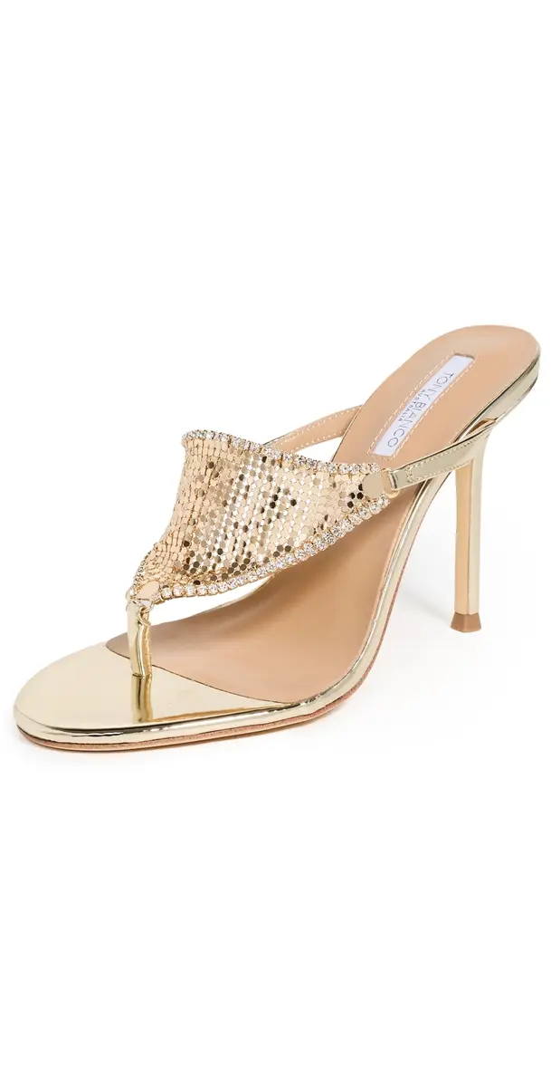Tony Bianco Demure Heels Gold Glomesh | Image 1 Tony Bianco Demure Heels Gold Glomesh | Image 1