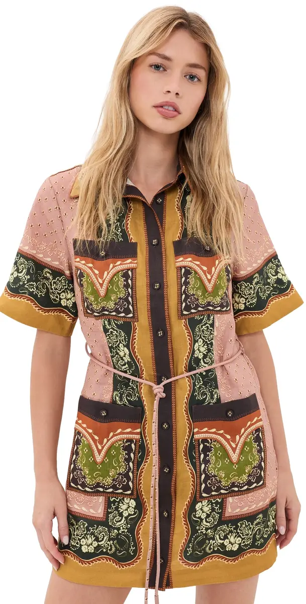 ALÉMAIS Darcey Mini Dress Multi | Image 1 ALÉMAIS Darcey Mini Dress Multi | Image 1