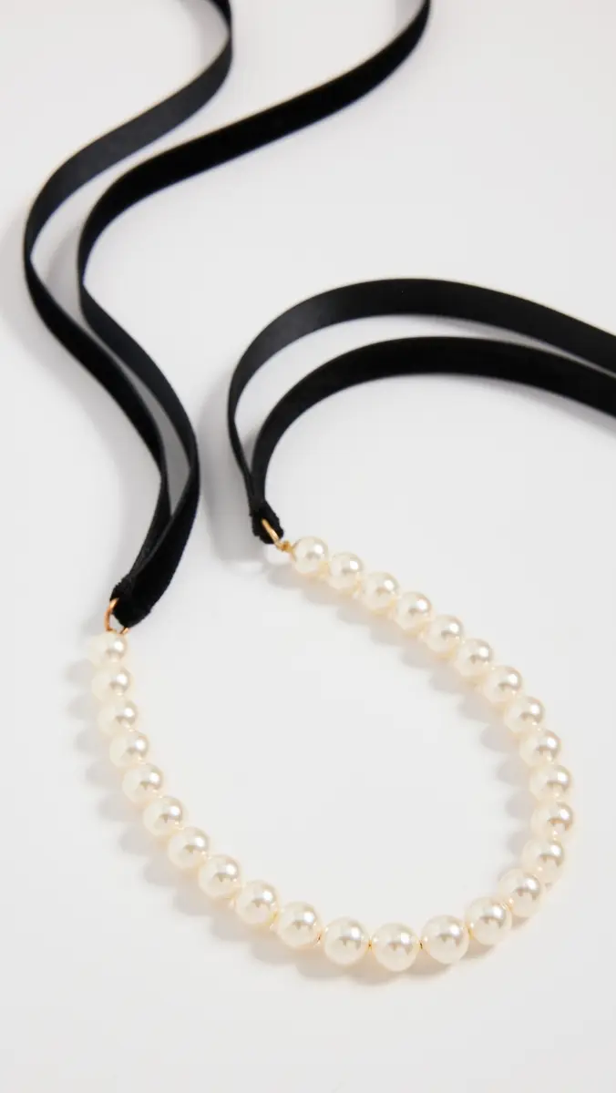 Jennifer Behr Pearl Ribbon Necklace | Thumbnail 4 Jennifer Behr Pearl Ribbon Necklace | Thumbnail 4