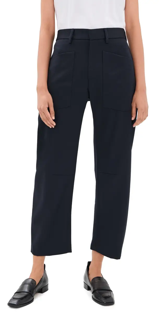 Nili Lotan Shon Wool Pants Midnight | Image 1 Nili Lotan Shon Wool Pants Midnight | Image 1