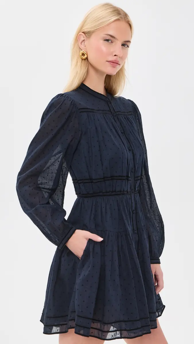 Ulla Johnson Lumi Long Sleeve Cotton Mini Dress | Thumbnail 4 Ulla Johnson Lumi Long Sleeve Cotton Mini Dress | Thumbnail 4