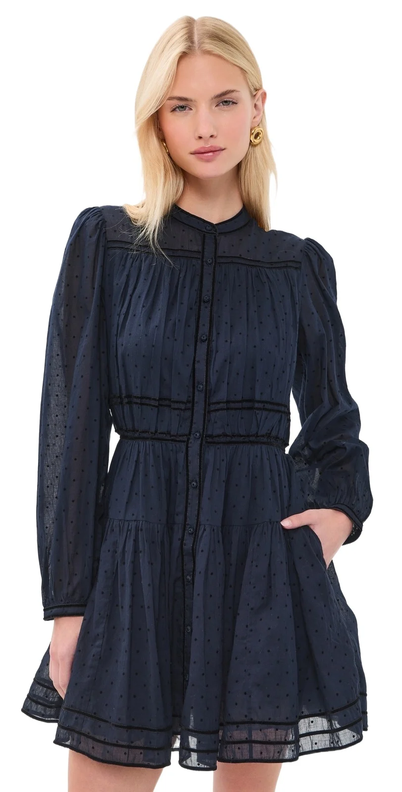 Lumi Long Sleeve Cotton Mini Dress Lumi Long Sleeve Cotton Mini Dress