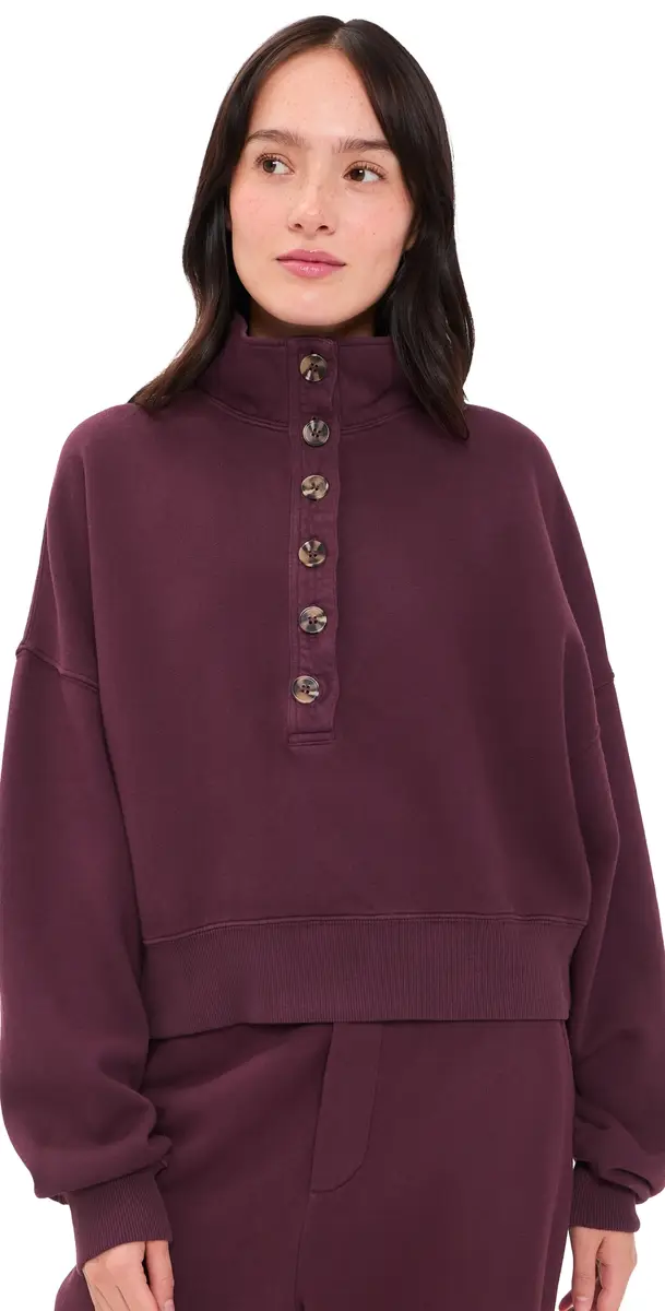 Velvet Fatima weatshirt Dark Plum | Image 1 Velvet Fatima weatshirt Dark Plum | Image 1