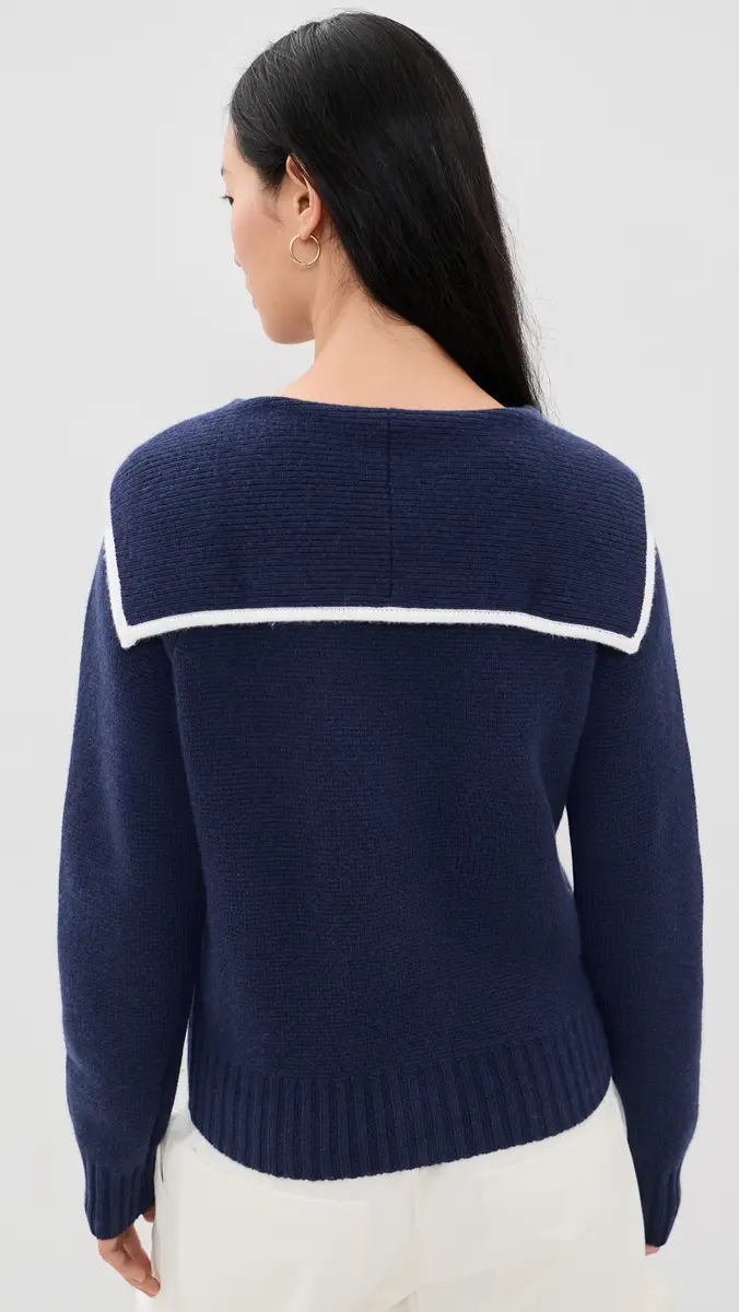 GOOD AMERICAN The Knit Sailor Zip Up | Thumbnail 3