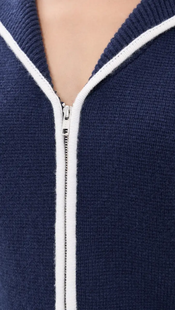 GOOD AMERICAN The Knit Sailor Zip Up | Thumbnail 6