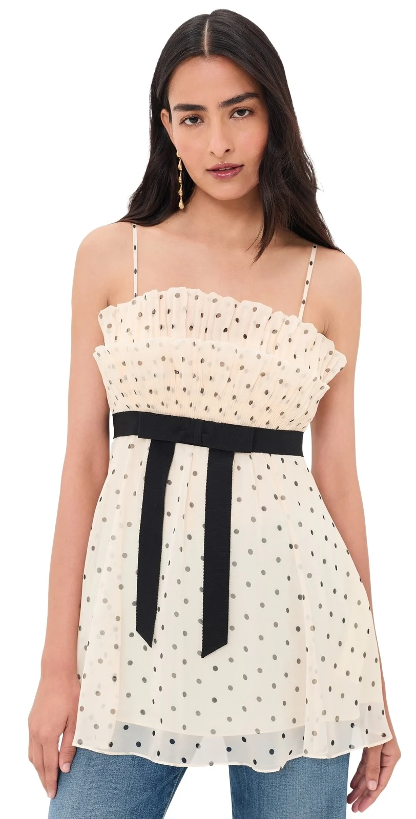 Pleated Frill Camisole