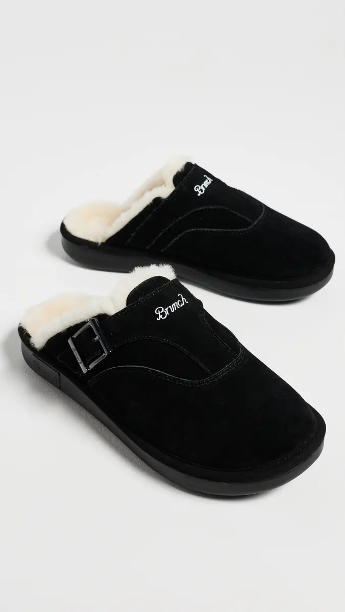 Brunch Amour Suede Shearling Slippers | Thumbnail 5