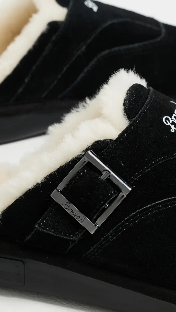 Brunch Amour Suede Shearling Slippers | Thumbnail 6