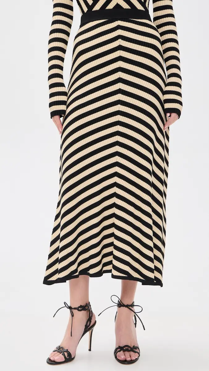 Zimmermann Valiant Deco Stripe Midi Skirt | Thumbnail 2 Zimmermann Valiant Deco Stripe Midi Skirt | Thumbnail 2