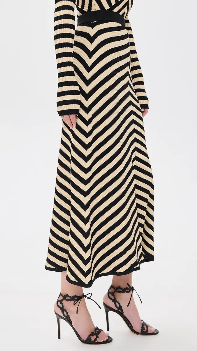Zimmermann Valiant Deco Stripe Midi Skirt | Thumbnail 4 Zimmermann Valiant Deco Stripe Midi Skirt | Thumbnail 4