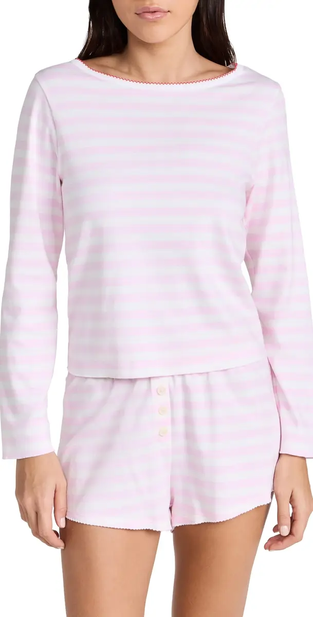 Cozyland by Morgan Lane Ellie Tee Candy Cane tripe | Image 1 Cozyland by Morgan Lane Ellie Tee Candy Cane tripe | Image 1