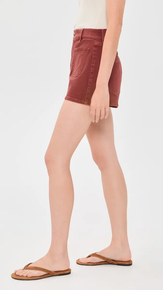 Veronica Beard Jean Elijah Shorts with Patch Pockets Rust | Thumbnail 4 Veronica Beard Jean Elijah Shorts with Patch Pockets Rust | Thumbnail 4