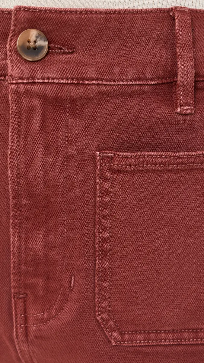 Veronica Beard Jean Elijah Shorts with Patch Pockets Rust | Thumbnail 6 Veronica Beard Jean Elijah Shorts with Patch Pockets Rust | Thumbnail 6