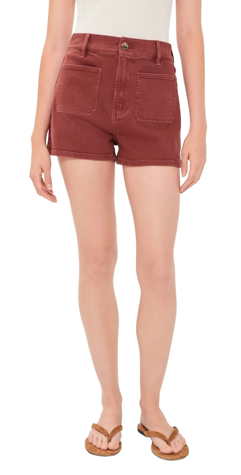 Elijah Shorts with Patch Pockets Rust