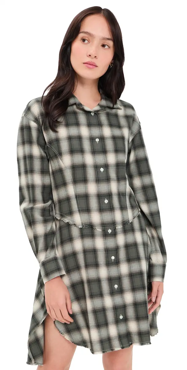 RE/DONE Agnes Dress Dark age Plaid | Image 1 RE/DONE Agnes Dress Dark age Plaid | Image 1