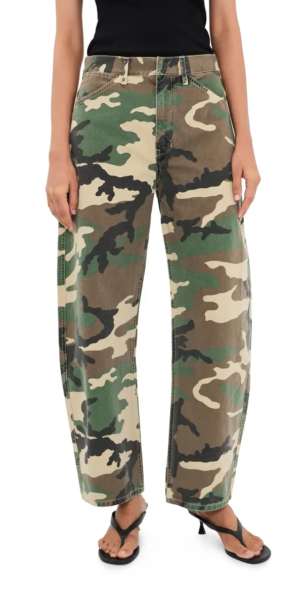 Nili Lotan Tribeca Pants Khaki Overdyed Camo | Image 1 Nili Lotan Tribeca Pants Khaki Overdyed Camo | Image 1