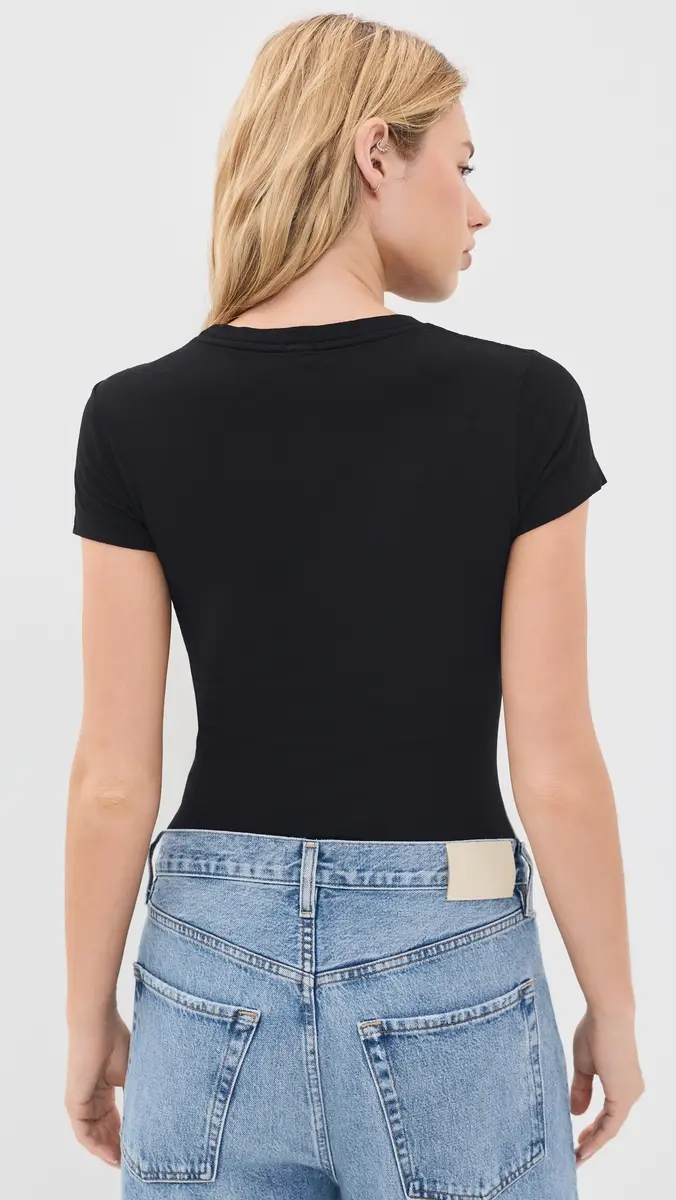 RE/DONE 60s Slim Tee Thong Bodysuit | Thumbnail 3 RE/DONE 60s Slim Tee Thong Bodysuit | Thumbnail 3