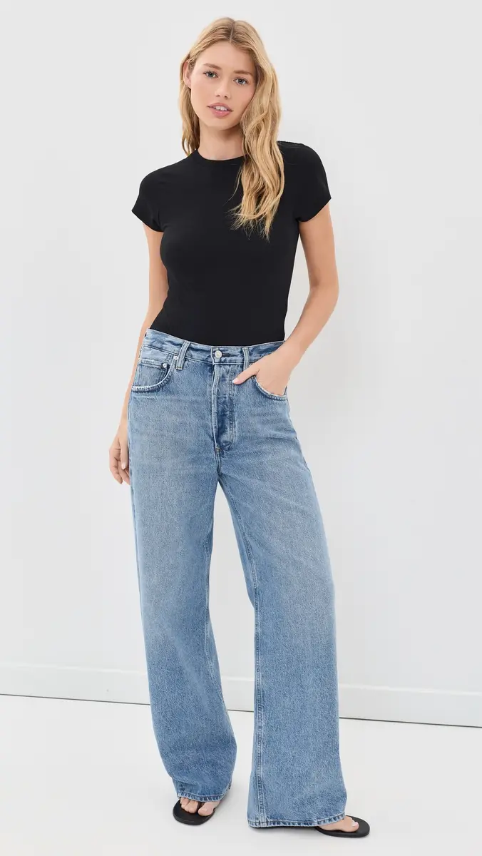 RE/DONE 60s Slim Tee Thong Bodysuit | Thumbnail 5 RE/DONE 60s Slim Tee Thong Bodysuit | Thumbnail 5