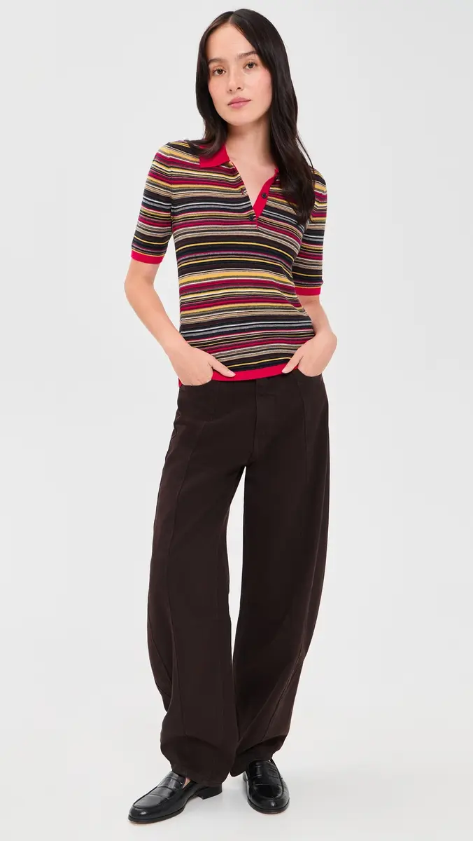 Pistola Ashlee Short Sleeve Polo Sweater | Thumbnail 5 Pistola Ashlee Short Sleeve Polo Sweater | Thumbnail 5