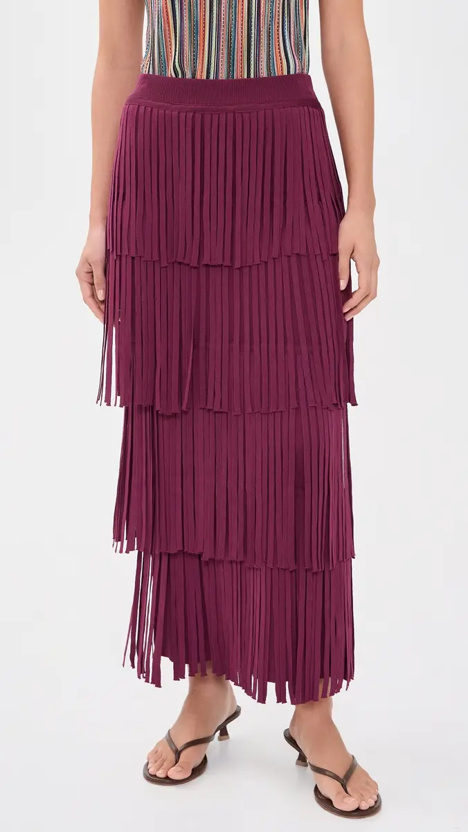 SIMONMILLER Za Za Knit Fringe Skirt | Thumbnail 2