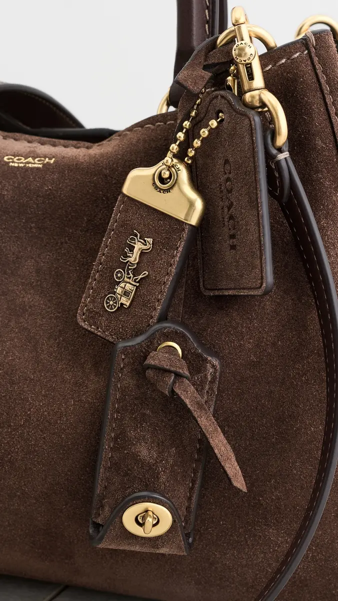Coach Suede Rogue Shoulder Bag | Thumbnail 6