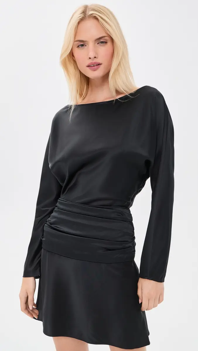 Staud Freda Silk Mini Dress | Thumbnail 2 Staud Freda Silk Mini Dress | Thumbnail 2