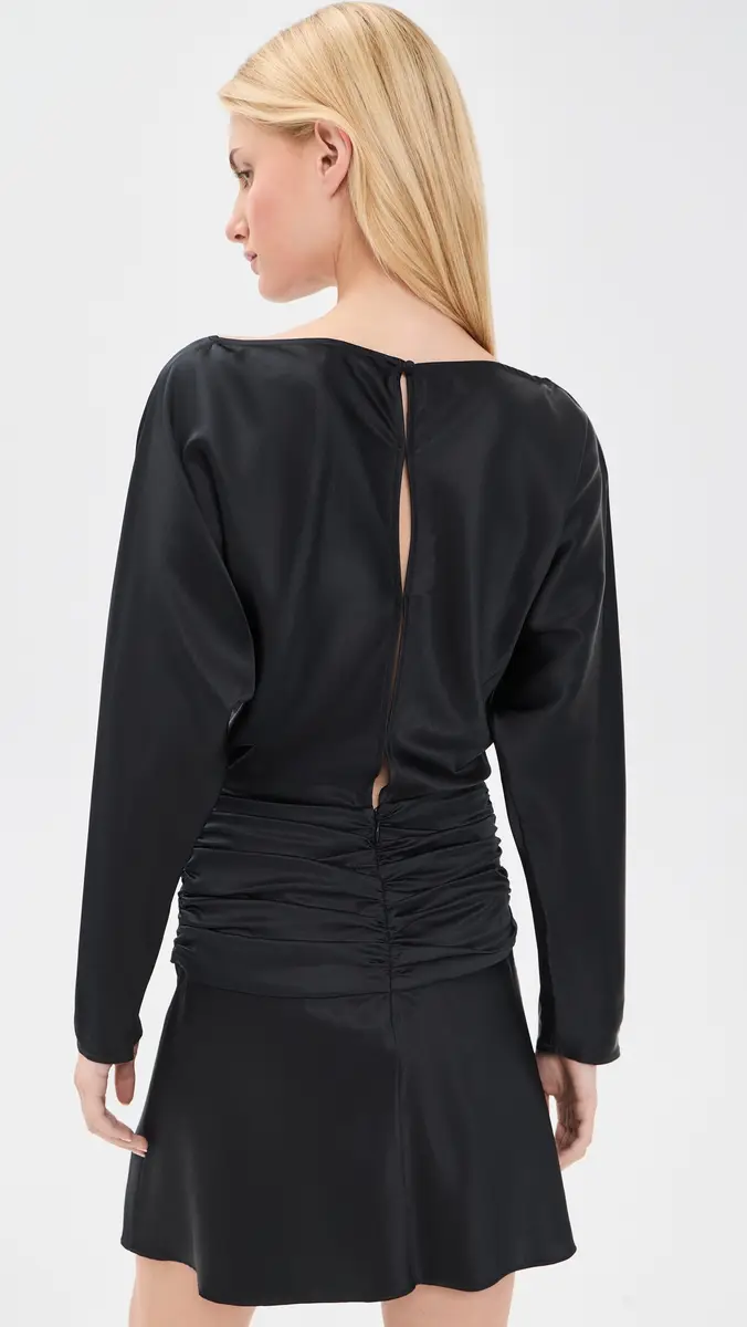 Staud Freda Silk Mini Dress | Thumbnail 3 Staud Freda Silk Mini Dress | Thumbnail 3