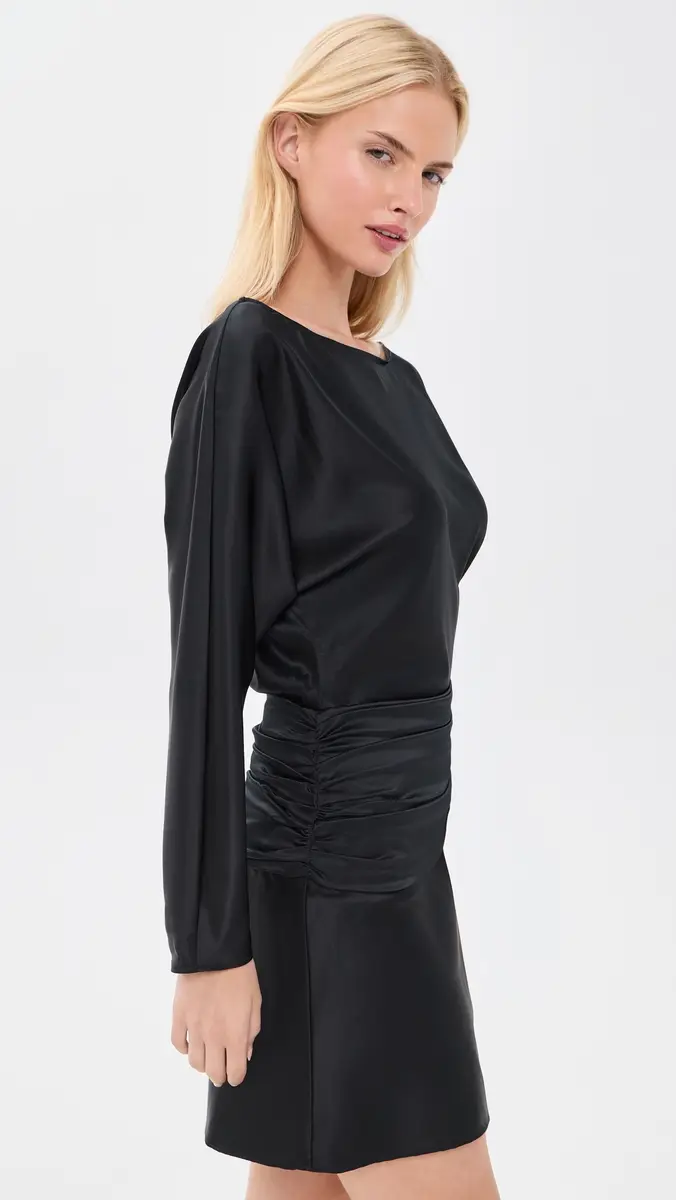 Staud Freda Silk Mini Dress | Thumbnail 4 Staud Freda Silk Mini Dress | Thumbnail 4