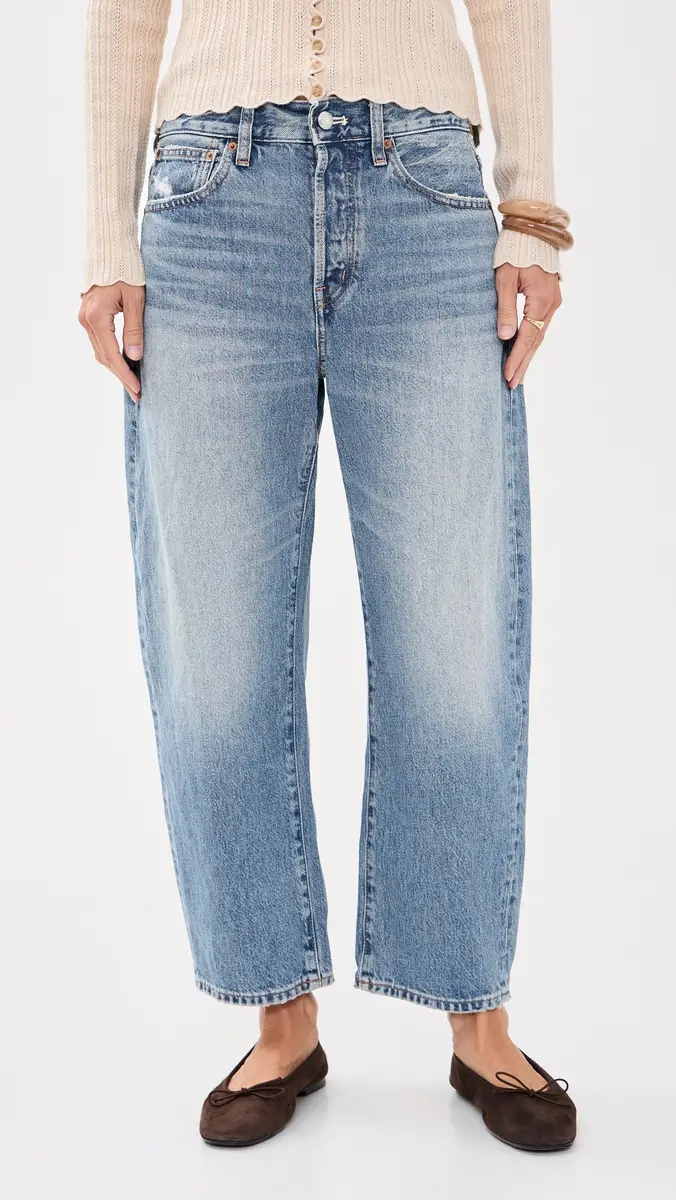 Madewell The Short Barrel-Leg Jeans | Thumbnail 2