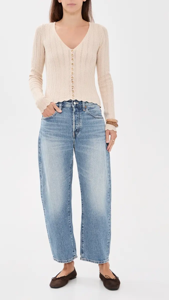 Madewell The Short Barrel-Leg Jeans | Thumbnail 5