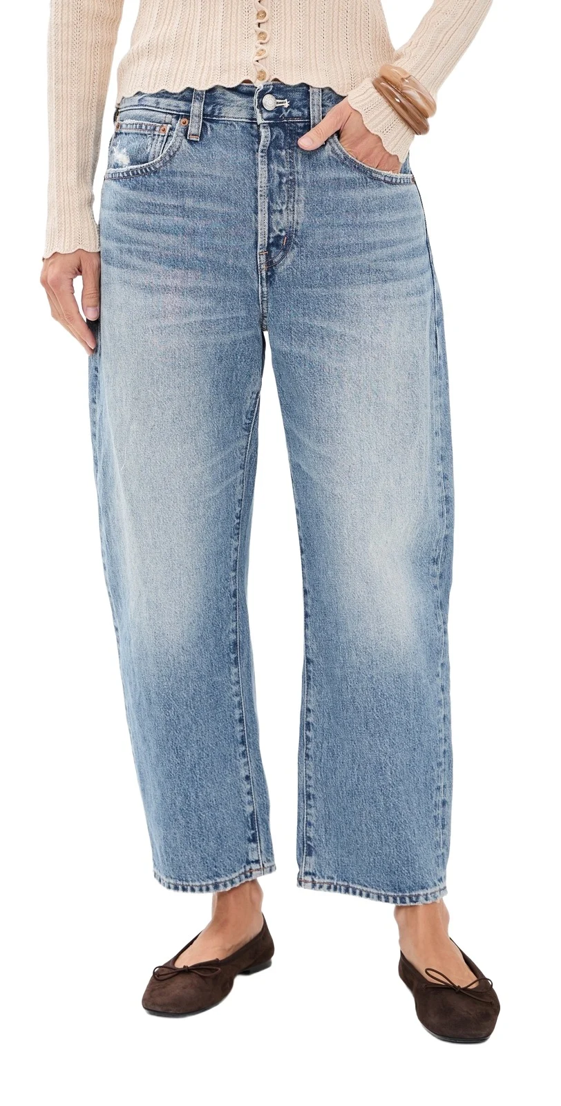 The Short Barrel-Leg Jeans