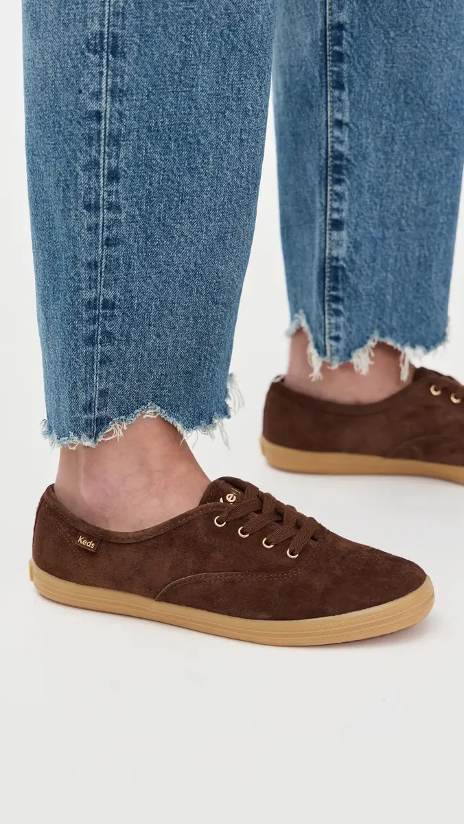 Keds Champion Luxe Suede Sneakers | Thumbnail 3 Keds Champion Luxe Suede Sneakers | Thumbnail 3