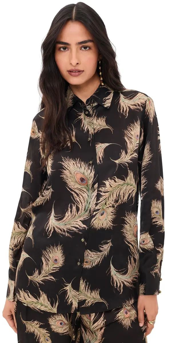 Zimmermann Valiant Silk Button Down Shirt