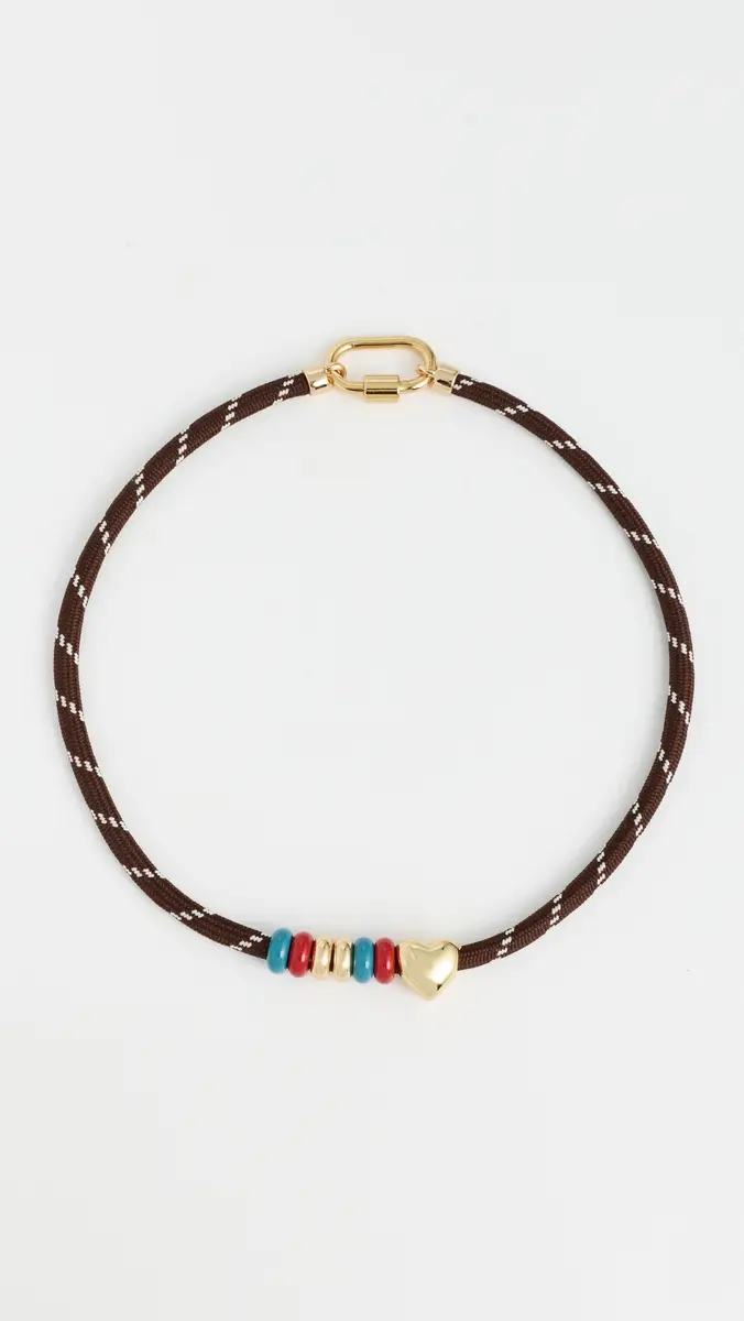 Madewell Heart Carabiner Hiker Cord Necklace | Thumbnail 2 Madewell Heart Carabiner Hiker Cord Necklace | Thumbnail 2