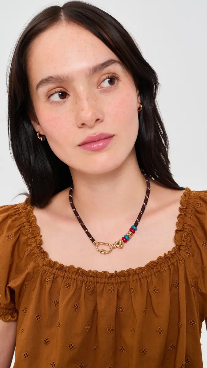 Madewell Heart Carabiner Hiker Cord Necklace | Thumbnail 3 Madewell Heart Carabiner Hiker Cord Necklace | Thumbnail 3