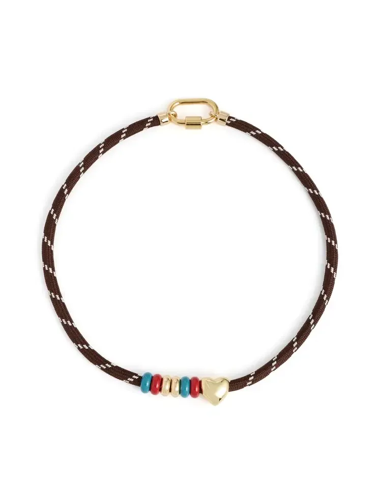 Heart Carabiner Hiker Cord Necklace Heart Carabiner Hiker Cord Necklace