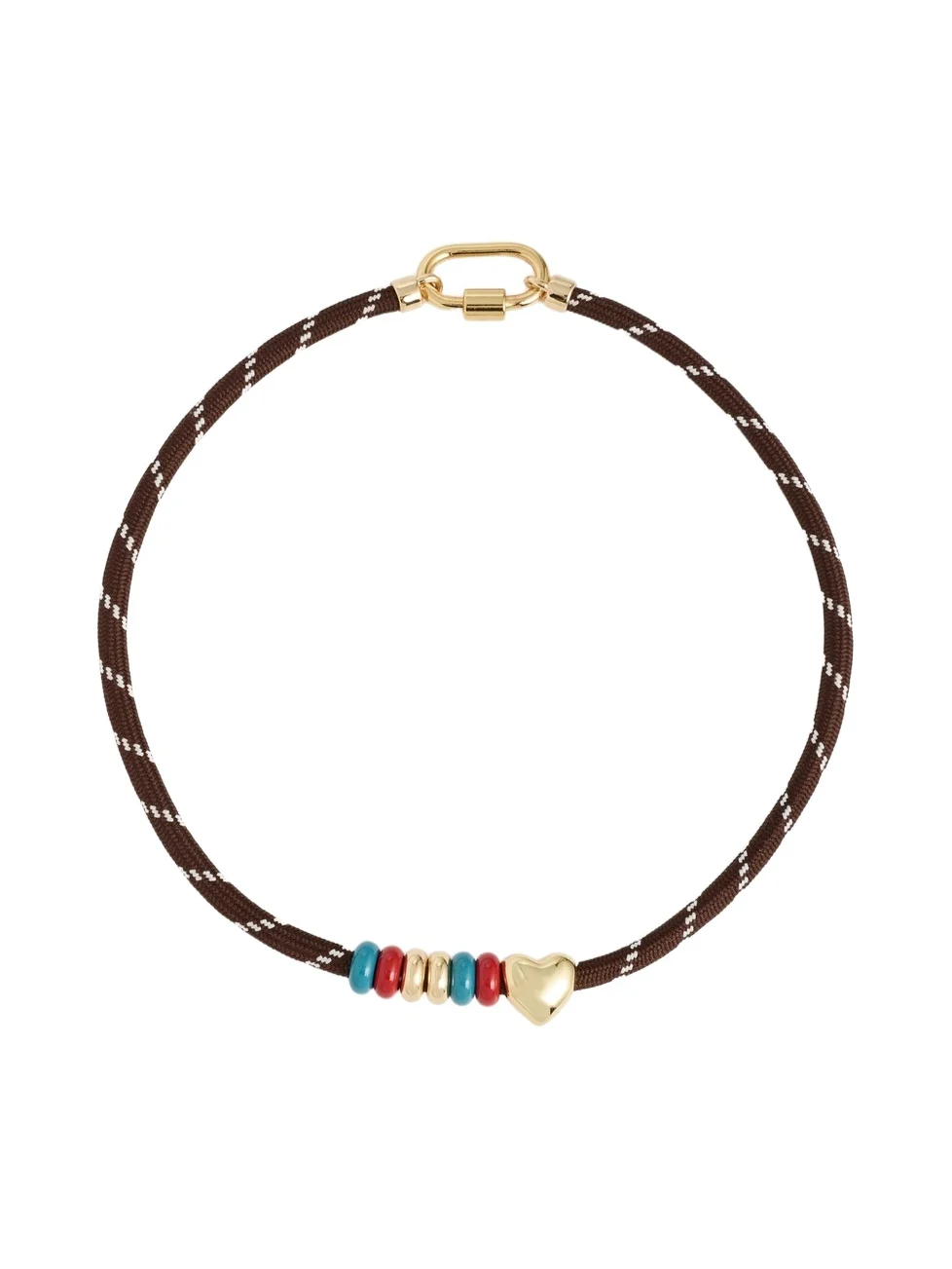 Madewell Heart Carabiner Hiker Cord Necklace