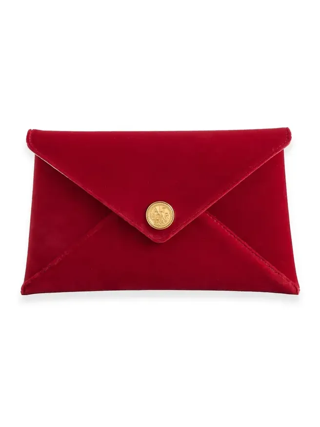 Velvet Envelope Clutch